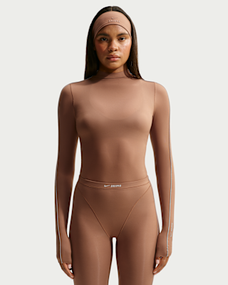 NikeSKIMS Weightless Women's Mock-Neck Long-Sleeve Top. Nike.com